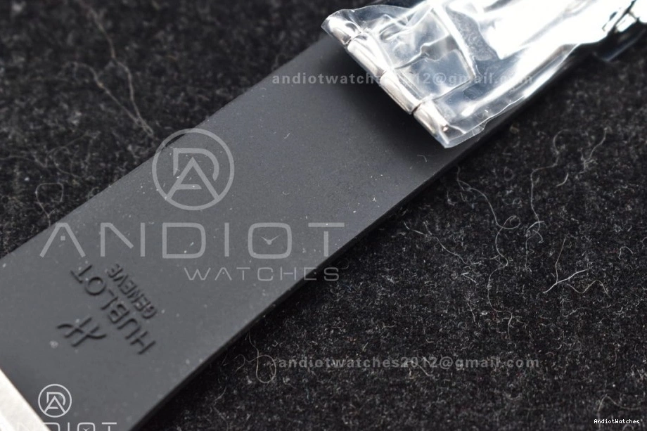 Dial HBF Black 45mm A Black Edition 588 Fusion RG Strap 1:1 on Bold Gummy Best 0414